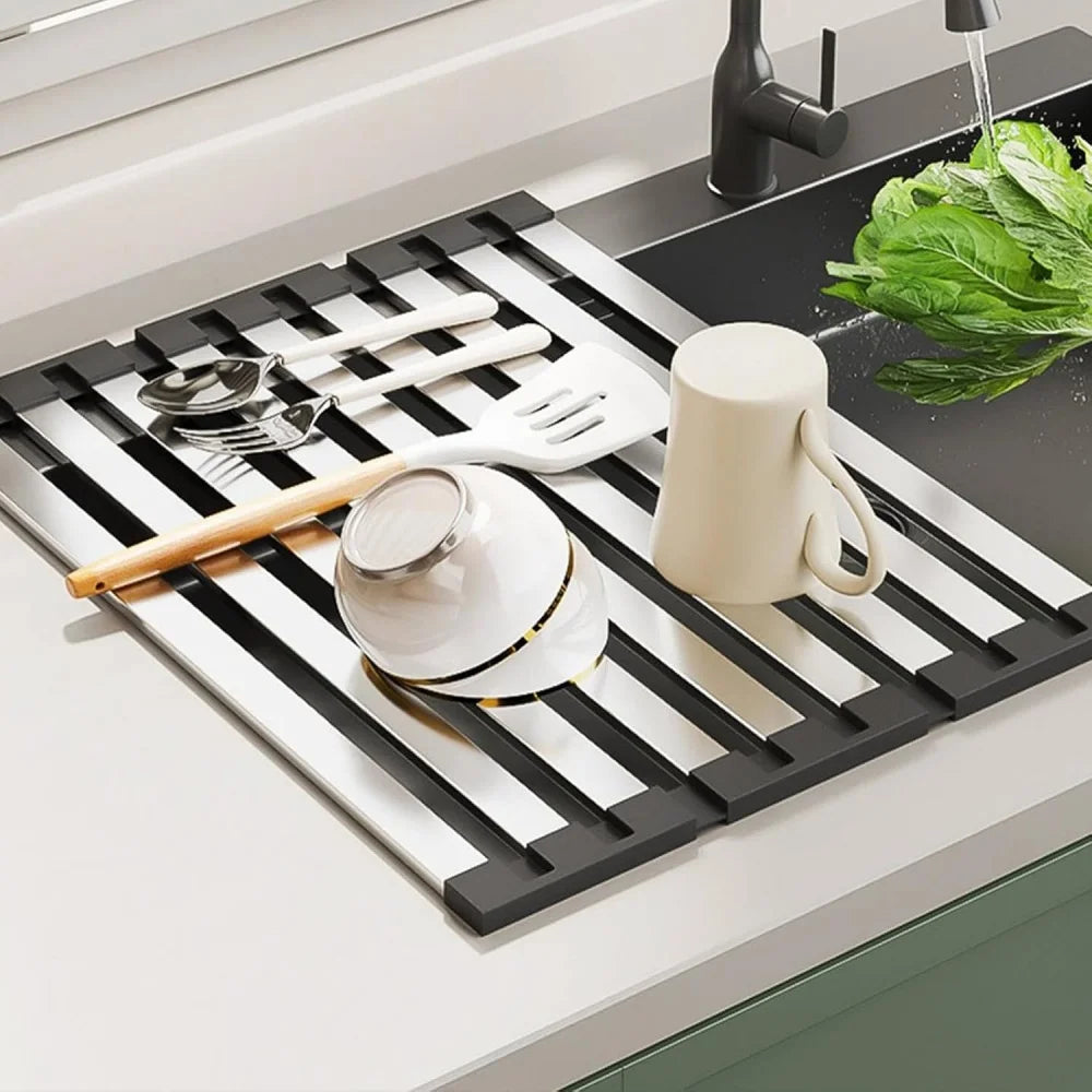 egouttoir pour evier inox pratique