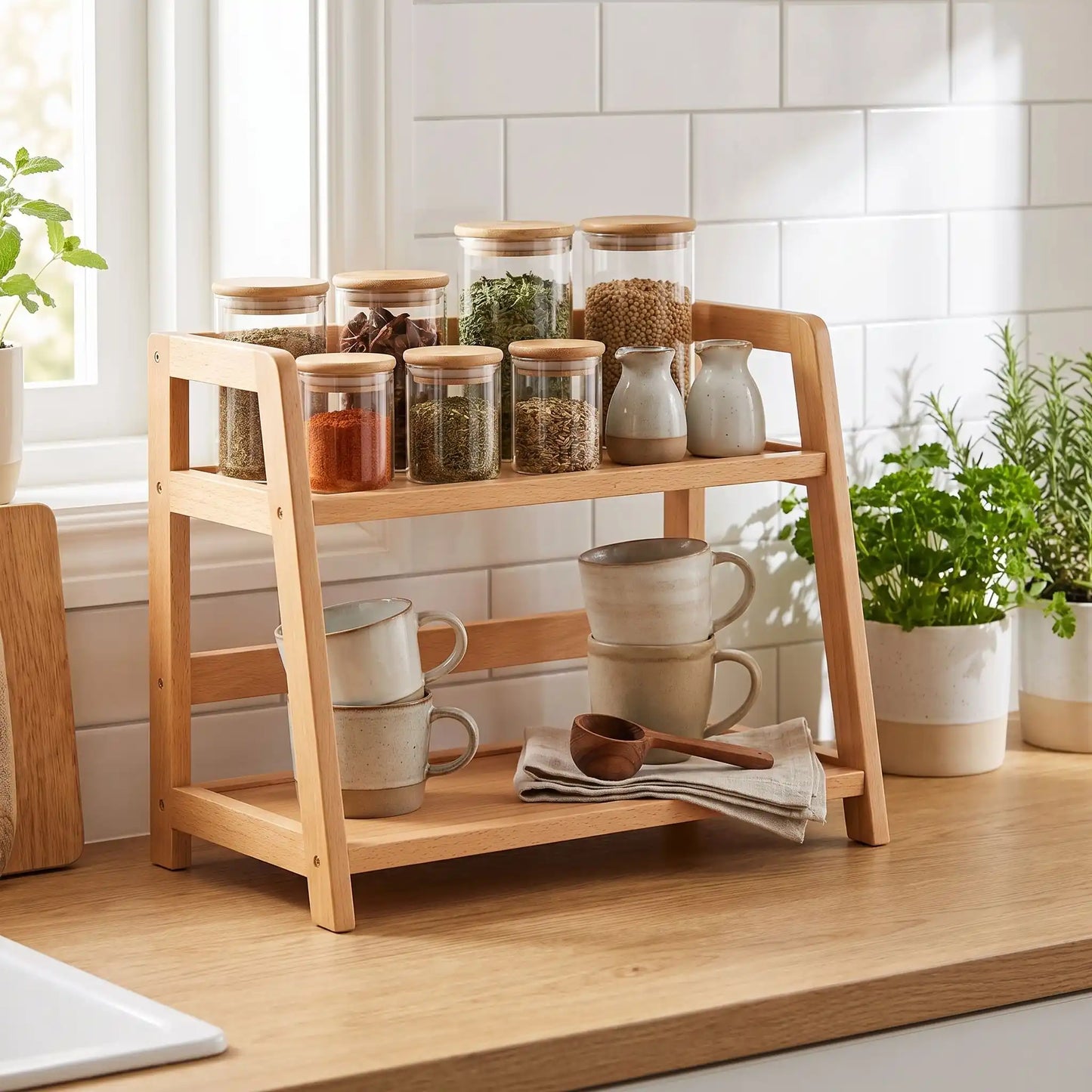 etagere cuisine bois taille petit