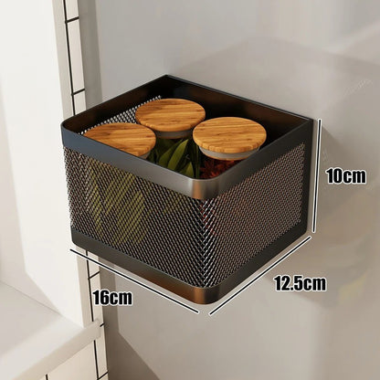 étagère pour cuisine magnétique noir petite taille épices