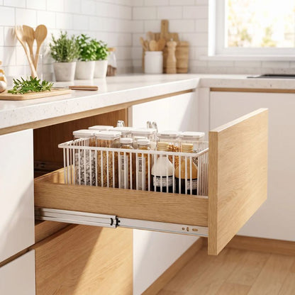 organisateur de placard coulissant blanc panier metal