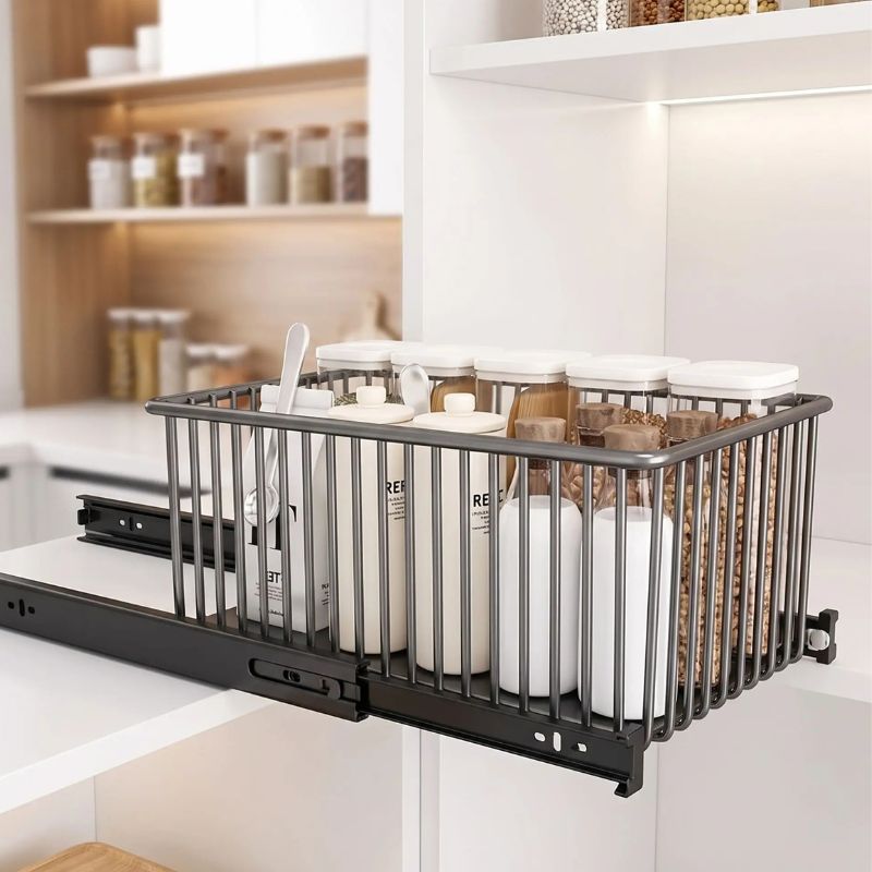 organisateur de placard coulissant largeur extensible rails