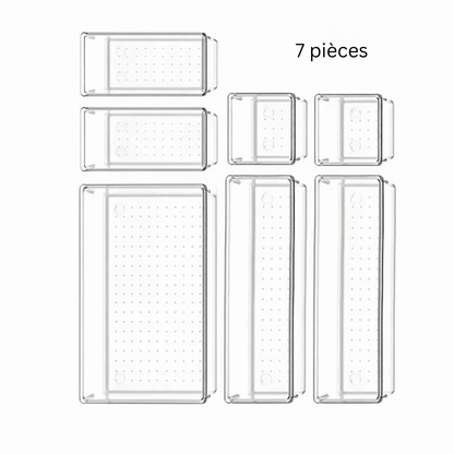 Organisateur tiroir cuisine | Modulable Transparent Clarix™