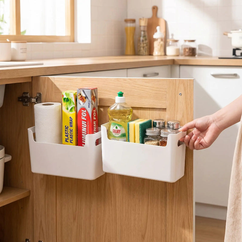 placard rangement cuisine blanc lot de deux