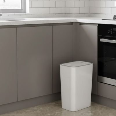 Poubelle de cuisine | Design Blanc & Beige Purebin™