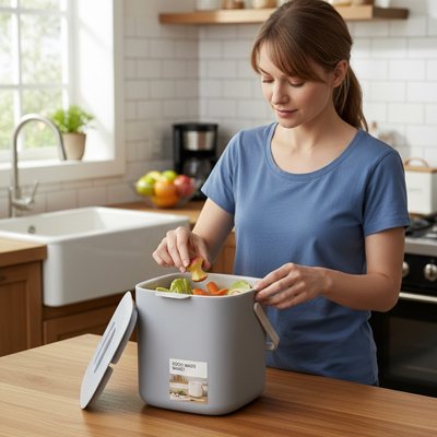 poubelle de cuisine compacte