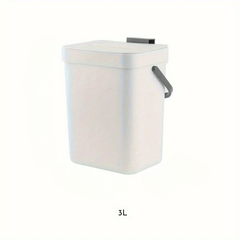 Poubelle sous évier blanc 3L rangement cuisine