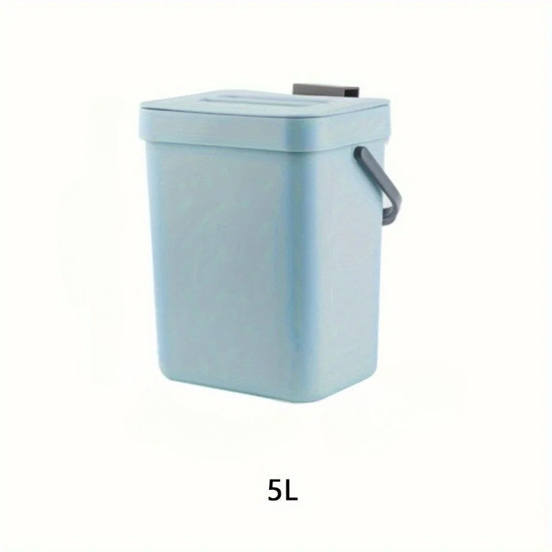 poubelle sous évier bleu 5L