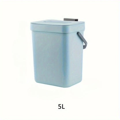 poubelle sous évier bleu 5L