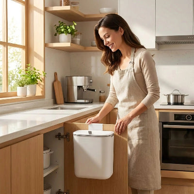 Poubelle sous évier innovante anti-odeurs cuisine