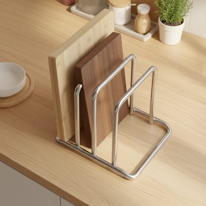 support planche à découper vue de dessus plan de travail